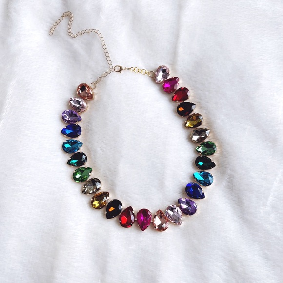 Rainbow Statement Necklace - Picture 9 of 9